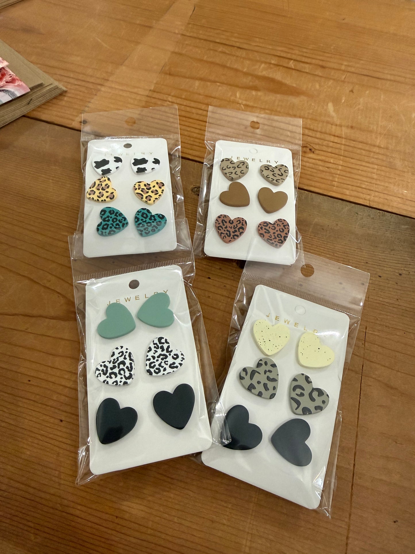 Clay Heart Earrings