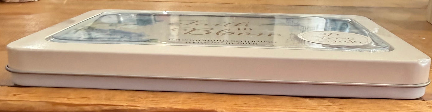 “Faith in Bloom” Scripture Cards in Tin Case
