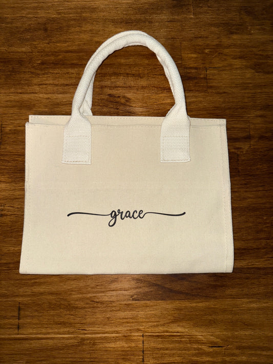 Faith and Grace Canvas Book Cover Carry Case