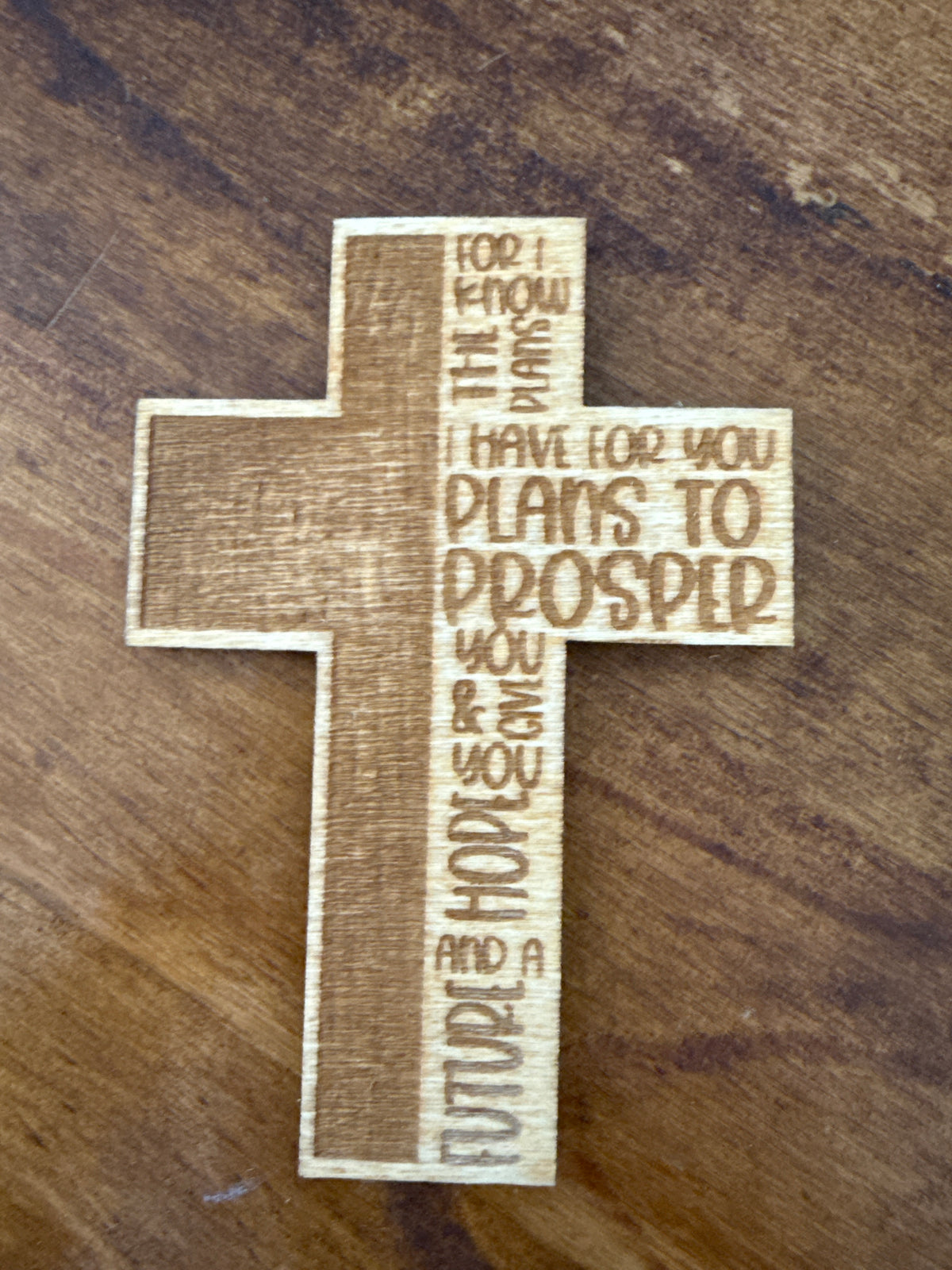 Jeremiah 29:11 Wood Magnet