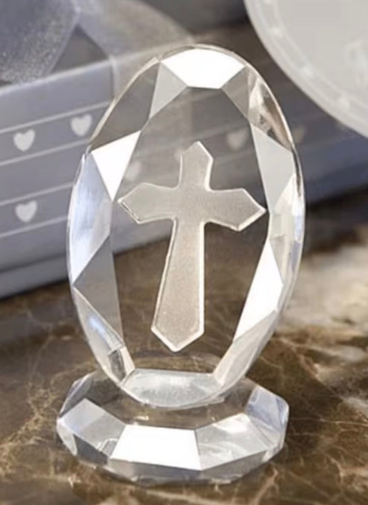 3D Crystal Cross Statue