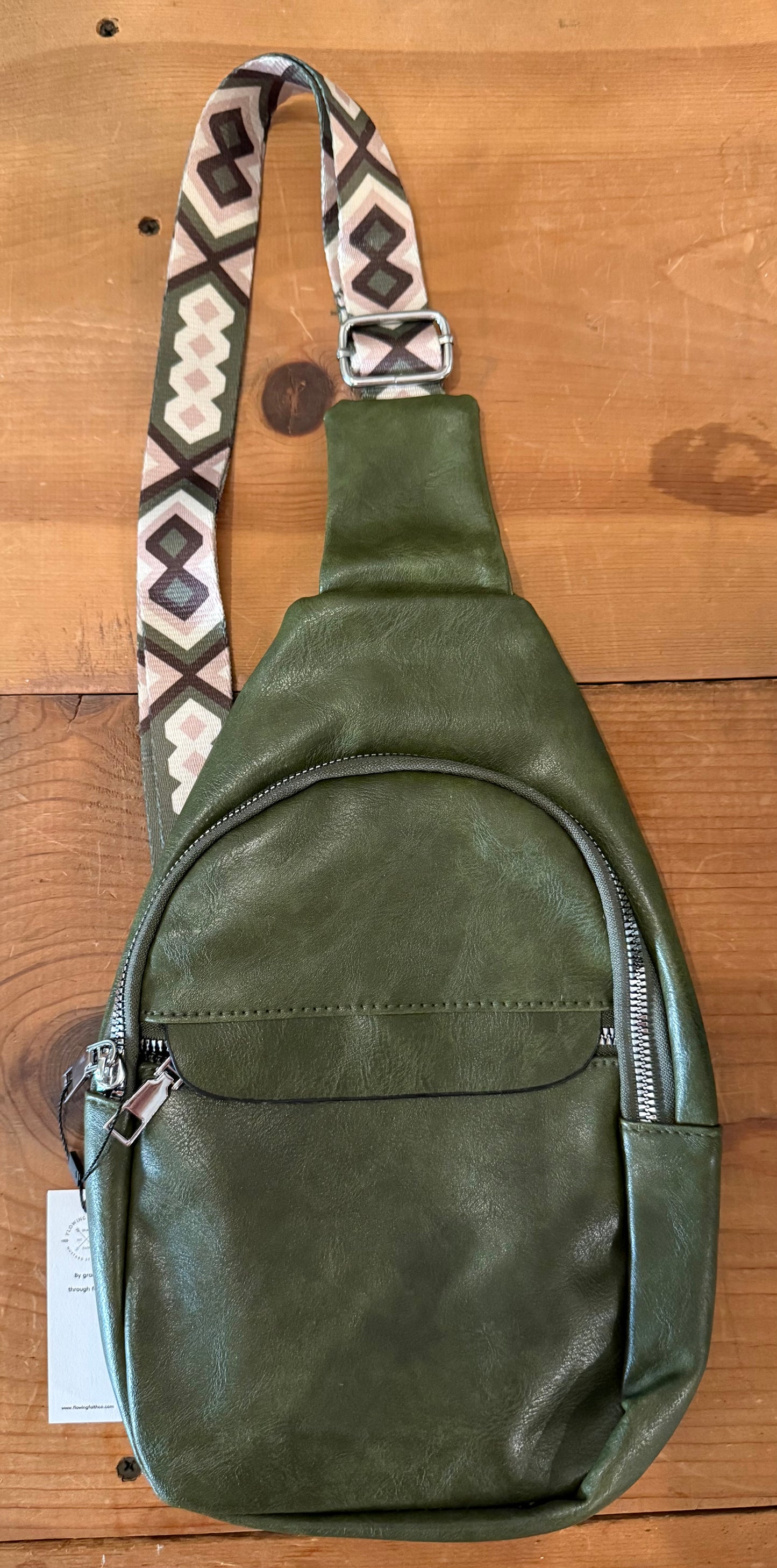 Cute Dark Green Sling Body Purse
