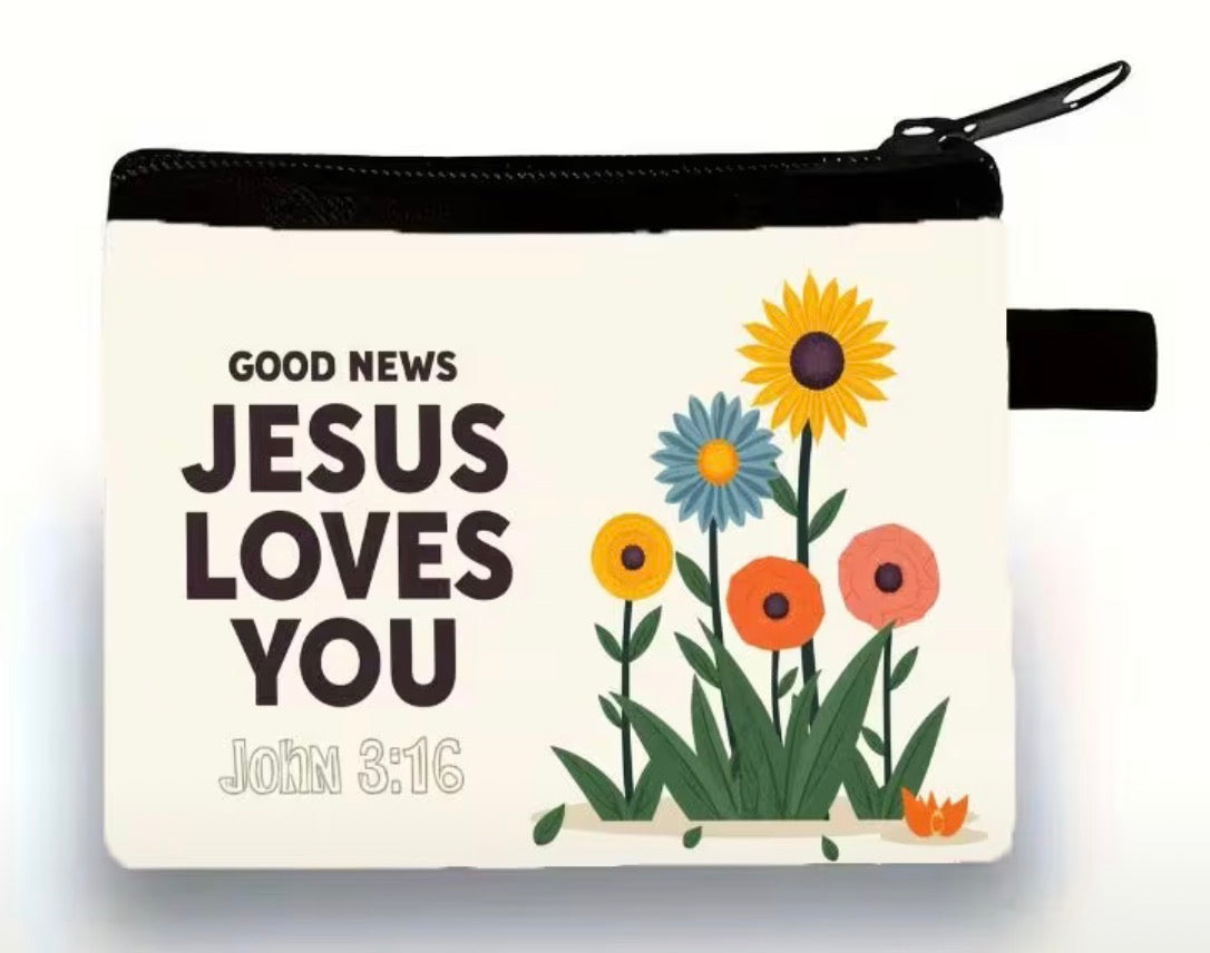 Cute Bible Verse Coin Purse