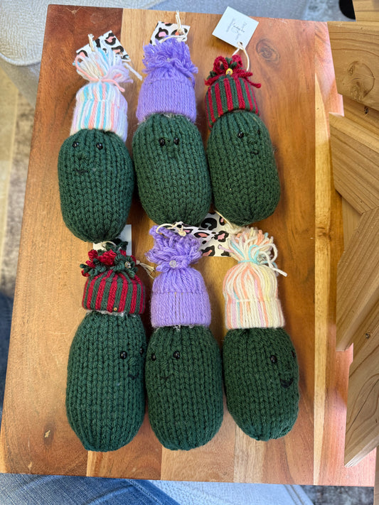 Christmas Handknit “Hide the Pickles”
