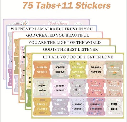 Faith Themed Earth Tone Bible Tabs