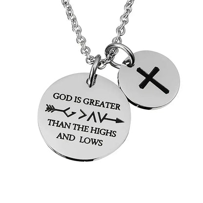 Elegant Inspirational Christian Cross Necklace