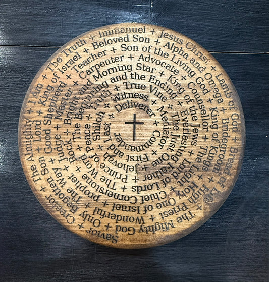 Names Of Jesus Lazy Susan