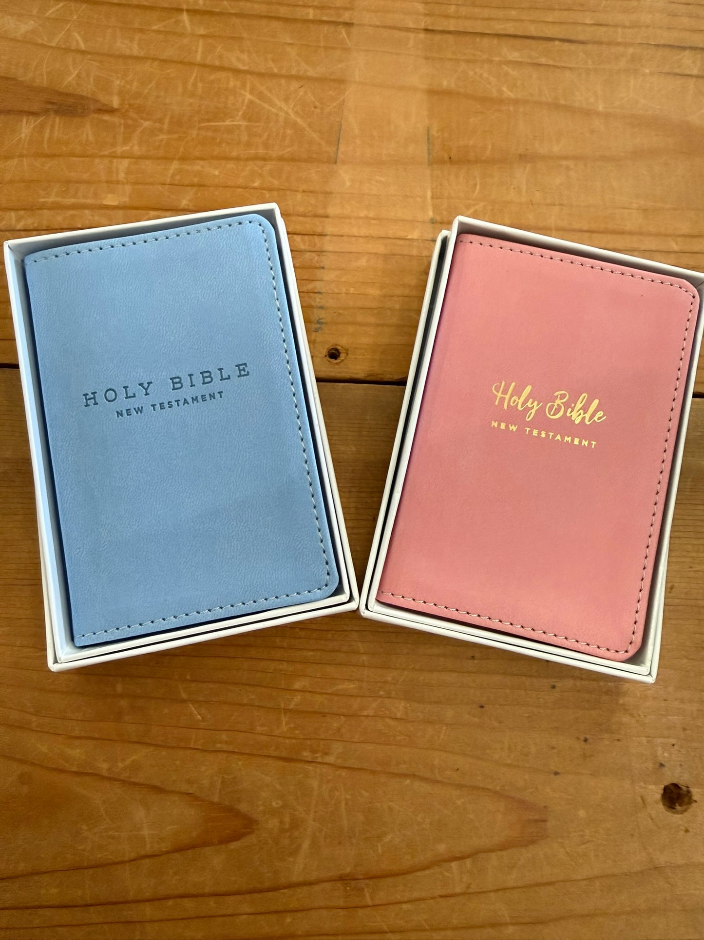 NIV Tiny Testament Bible – Blue & Pink Leathersoft™ Editions