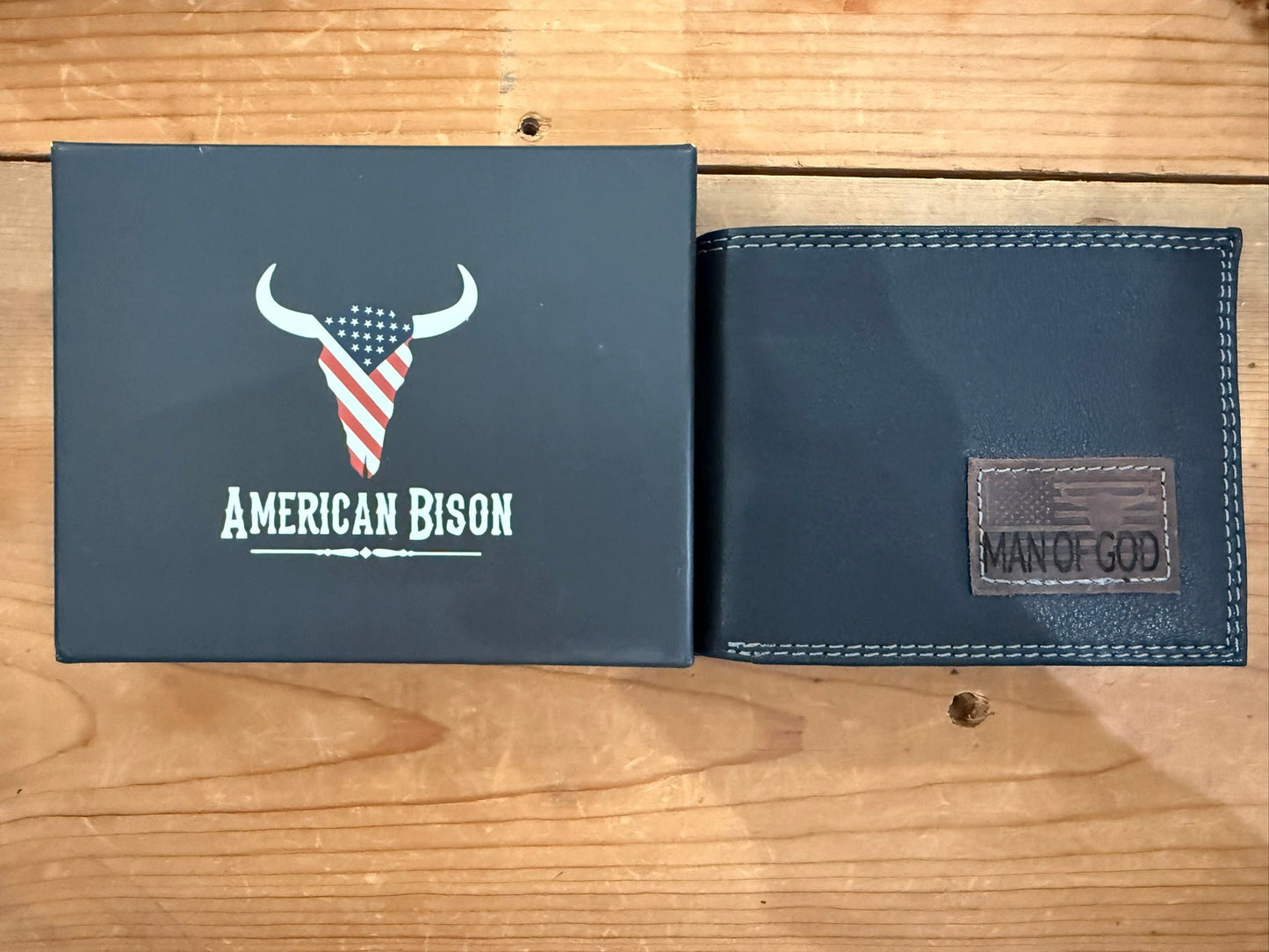 Man of God – Genuine Leather Bifold Wallet (Custom Engraved)