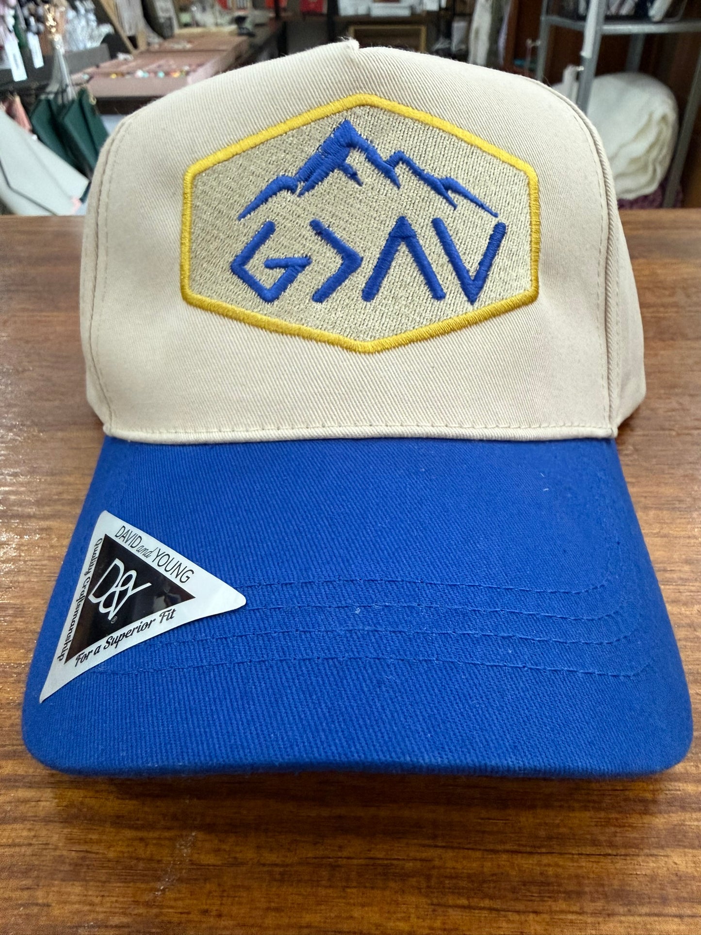 Quilted Stitch "God is Greater Than" Custom Embroidered Hat