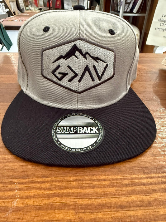 Quilted Stitch "God is Greater Than" Custom Embroidered Hat