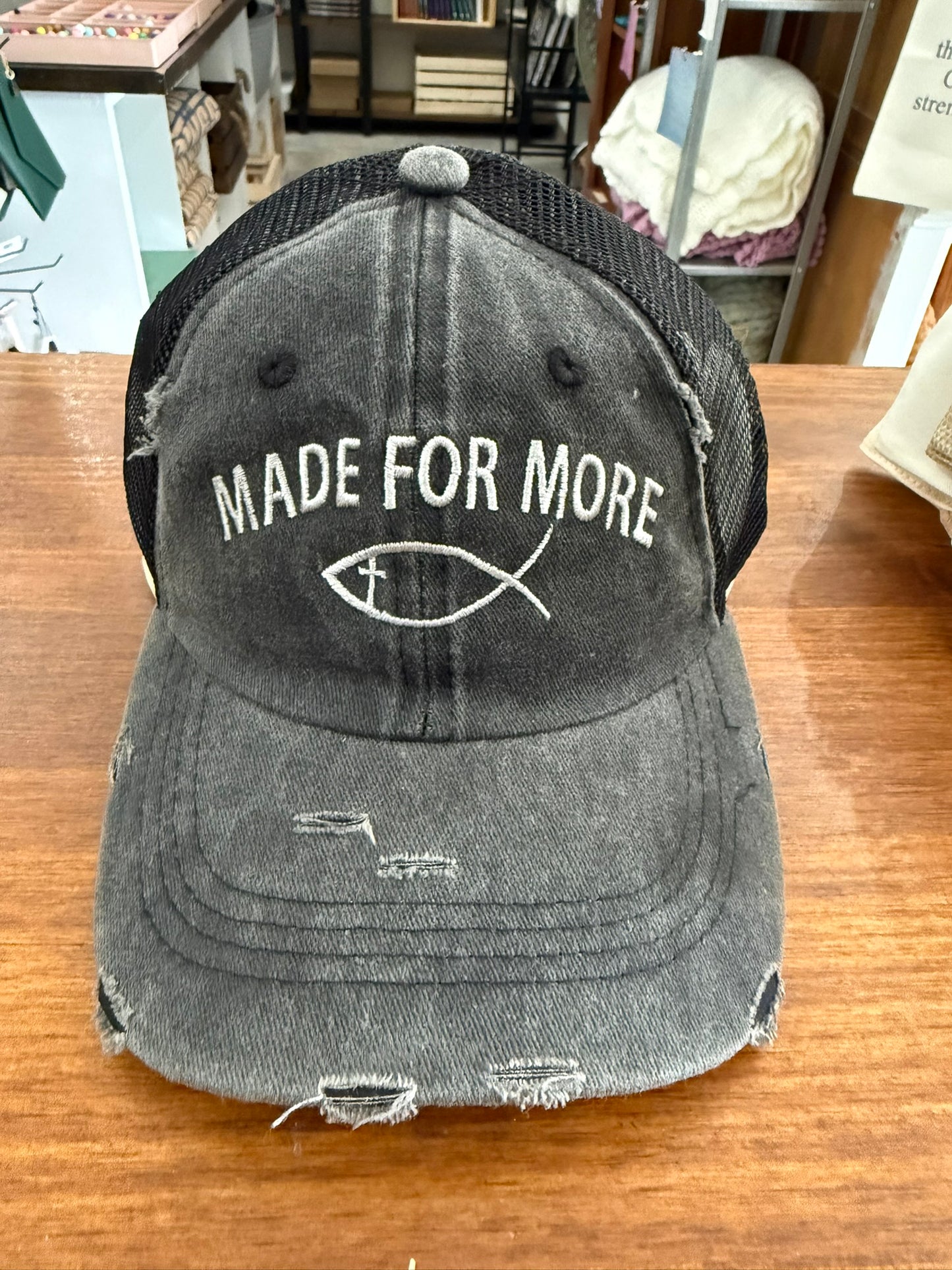 Quilted Stitch "Made for More" Custom Embroidered Hat
