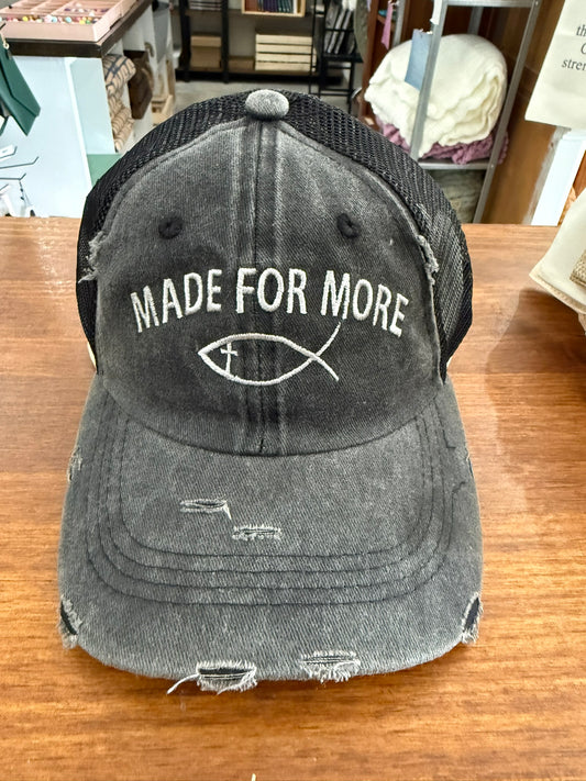 Quilted Stitch "Made for More" Custom Embroidered Hat