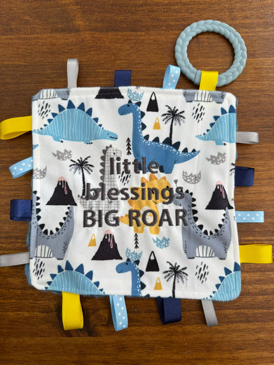 Quilted Stitch "Little Blessings" Baby Tag Blanket