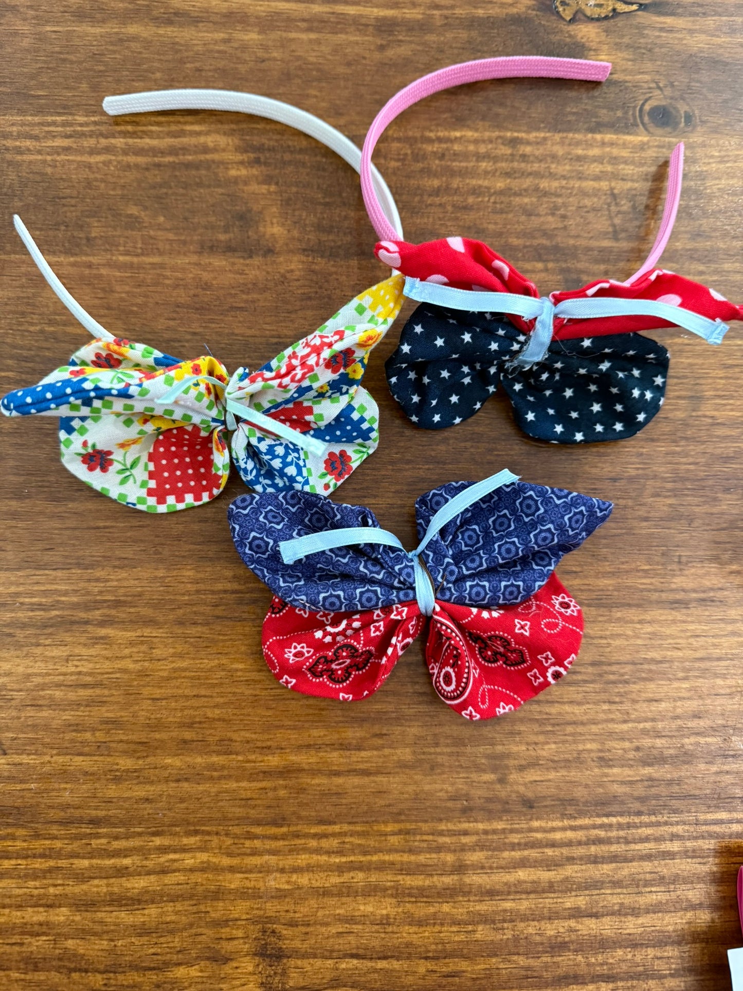 Three Sisters Shenanigans Custom Butterfly Headbands, Barrettes, Hairclips