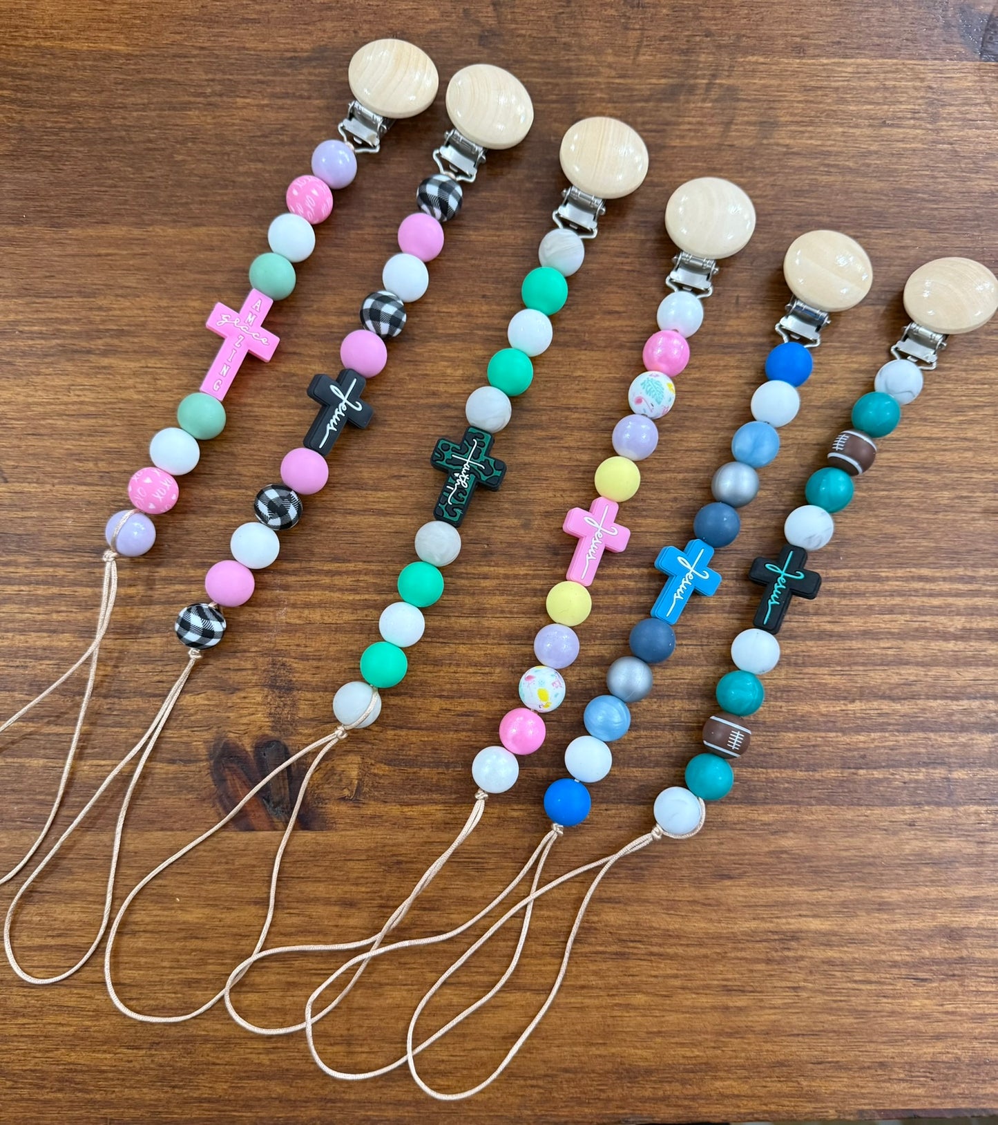 Little Blessings Silicone Pacifier Clip