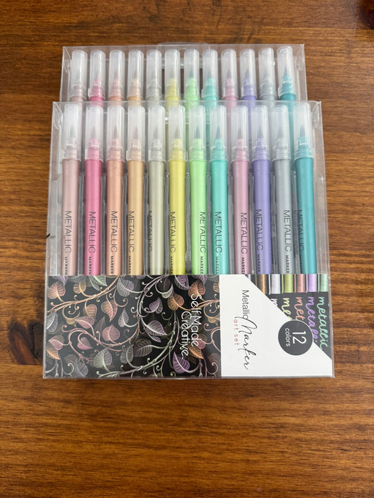 12 Piece Metallic Marker set