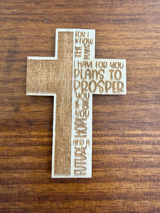 Jeremiah 29:11 Wood Magnet
