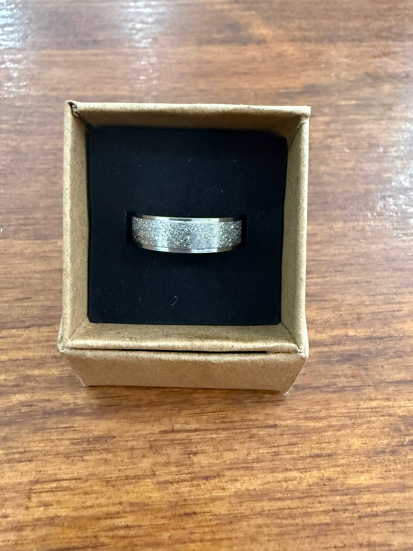 Women's Shimmering Stainless Steel Ring