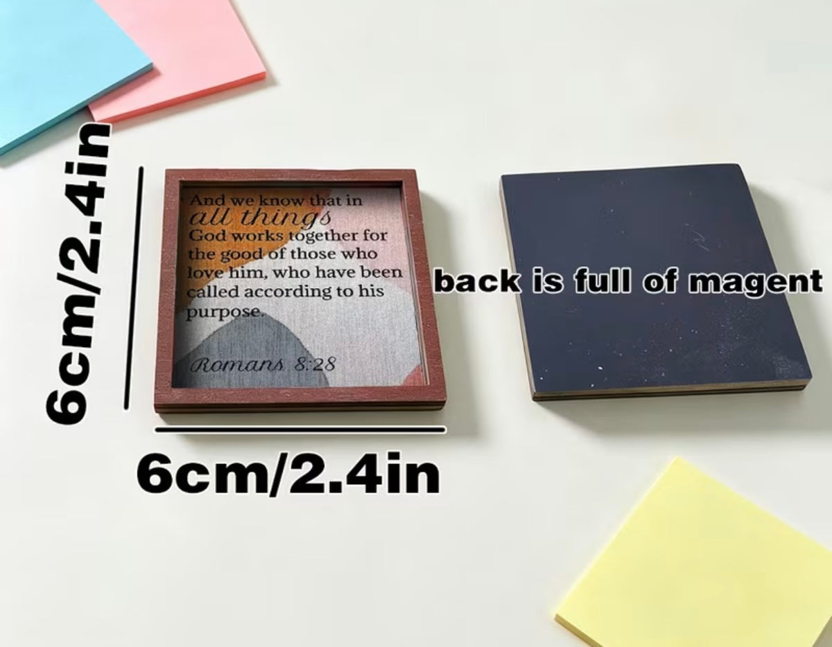 Cute Wooden Christian Quotes Magnets