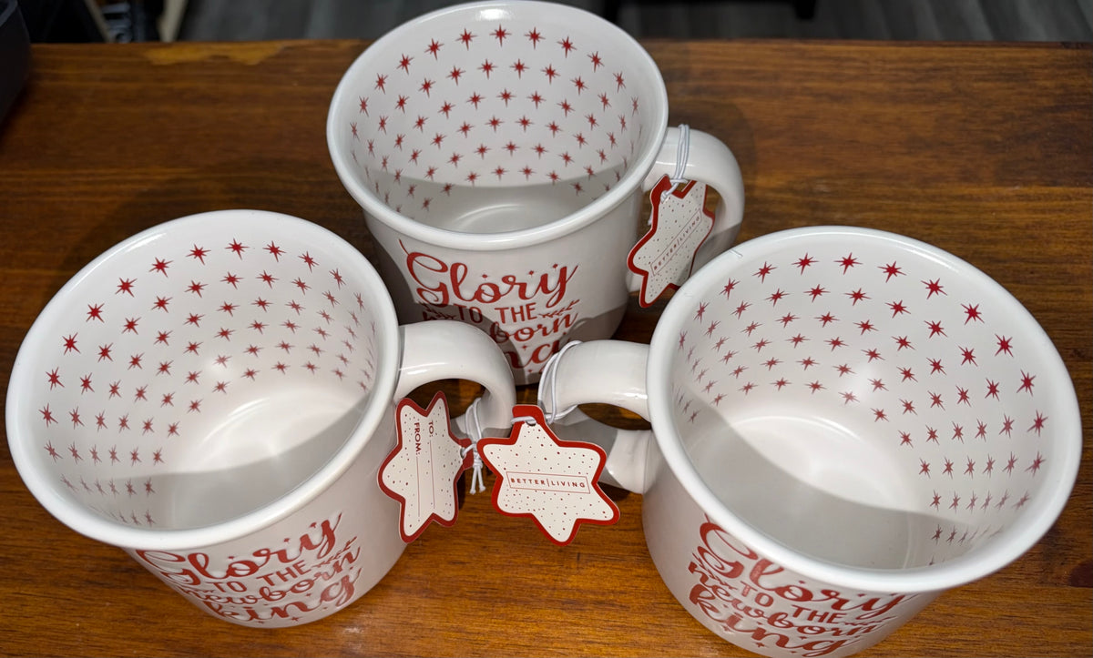 Beautiful “Glory to the Newborn King” Coffee Mug