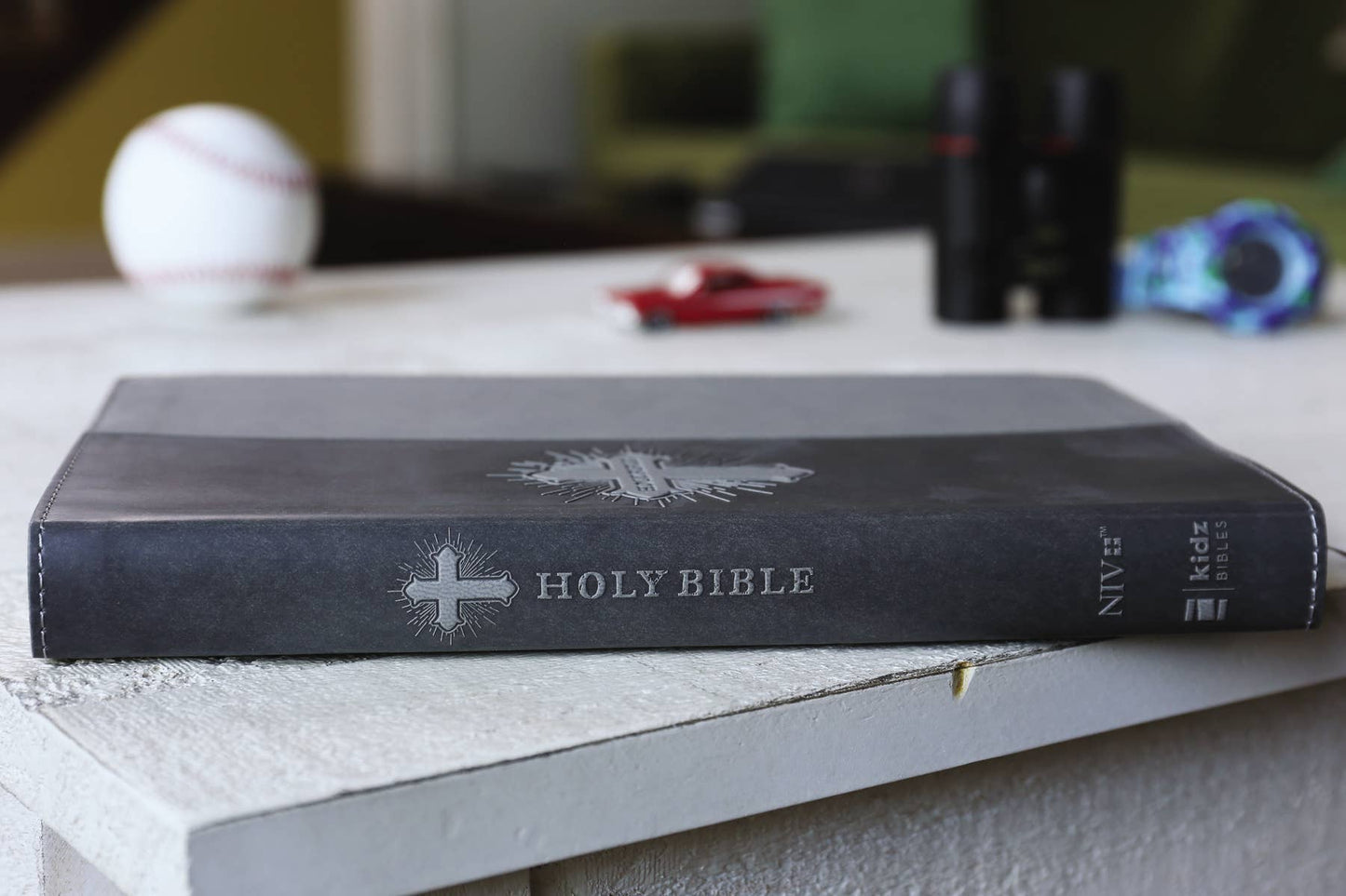 NIV Bible for Kids, Leathersoft, Gray
