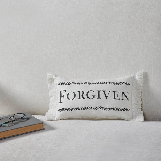 Risen Forgiven Throw Pillow 7x13
