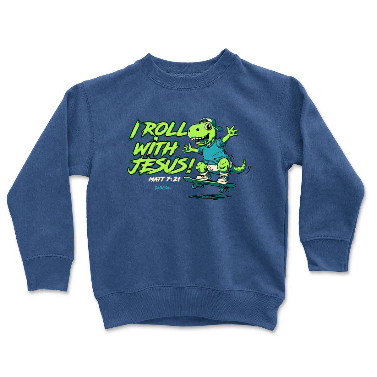Kids Matt 7:21 Dino Sweatshirt