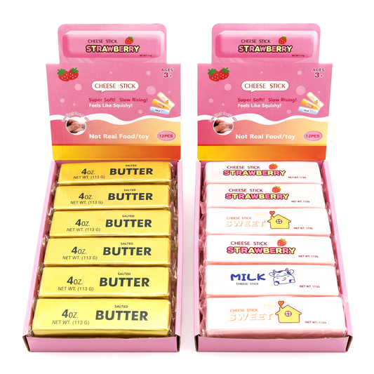 Butter Stick Squishy Fidget Toy for Stress Relief- 2 options
