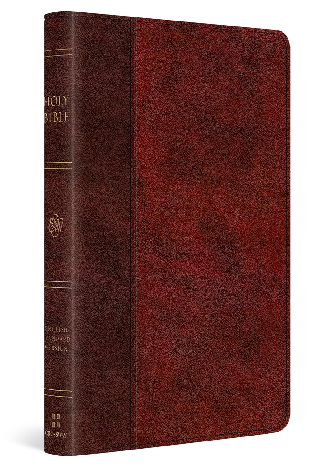 ESV Holy Bible Large Print Thinline (TruTone, Burgundy/Red, Timeless Design)