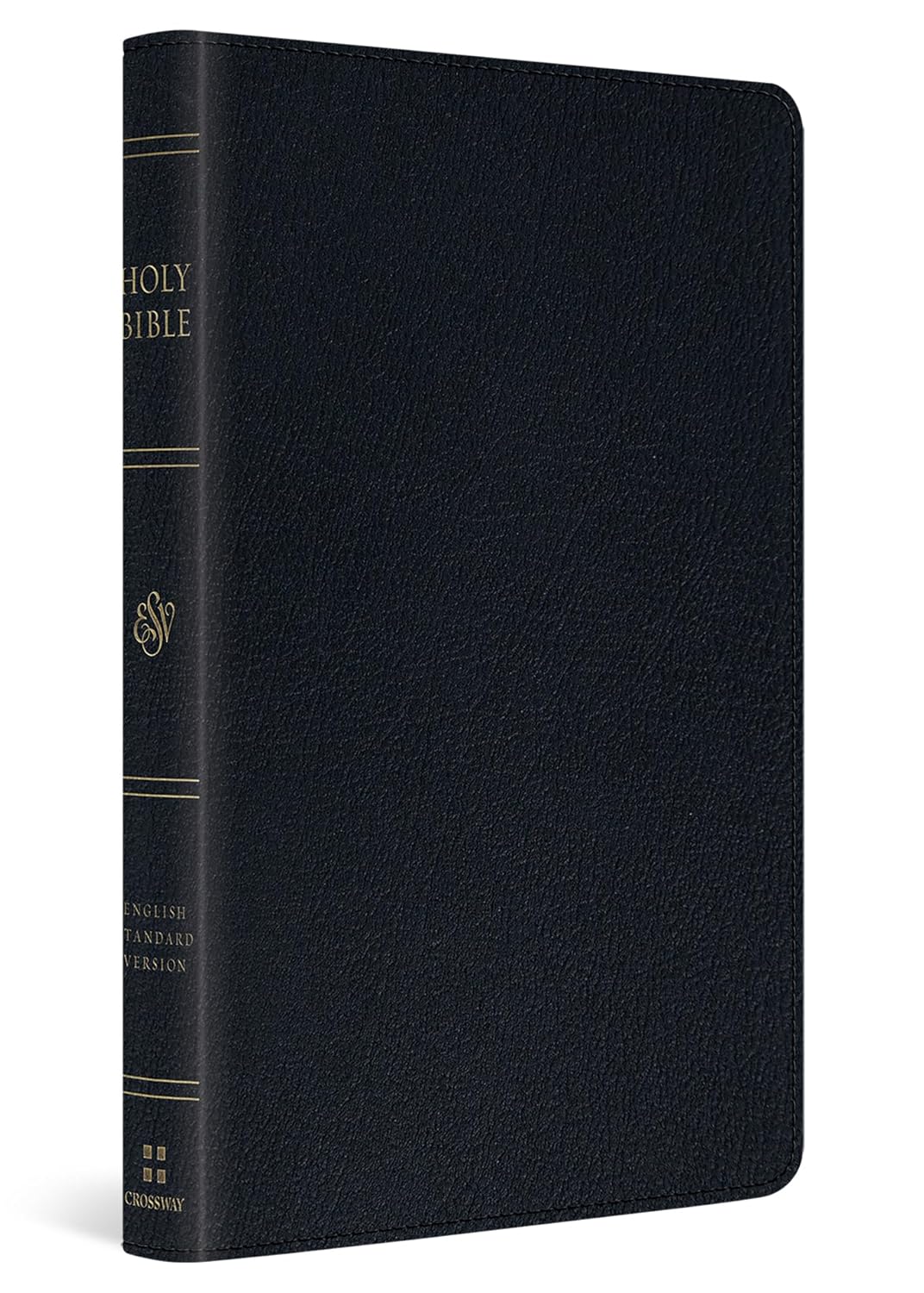 ESV Large Print Thinline Bible (Black Genuine Leather)