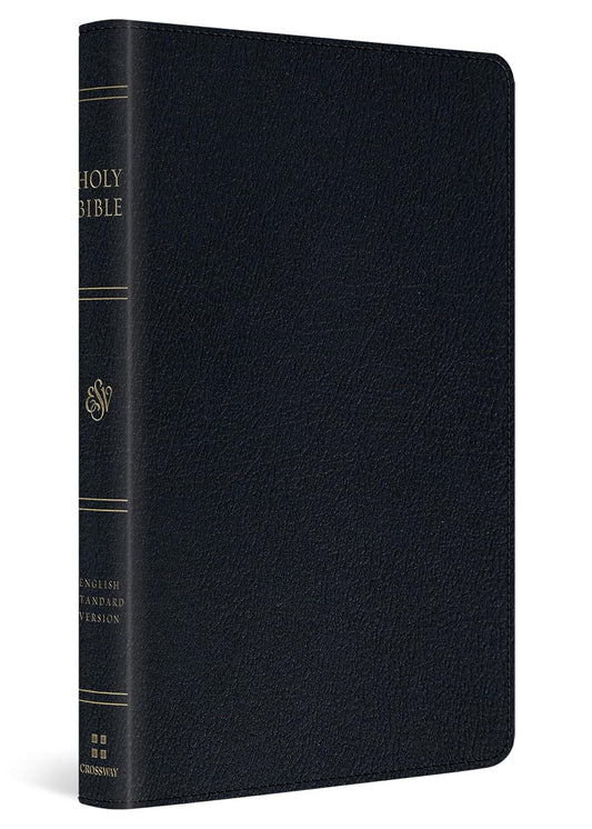 ESV Large Print Thinline Bible (Black Genuine Leather)