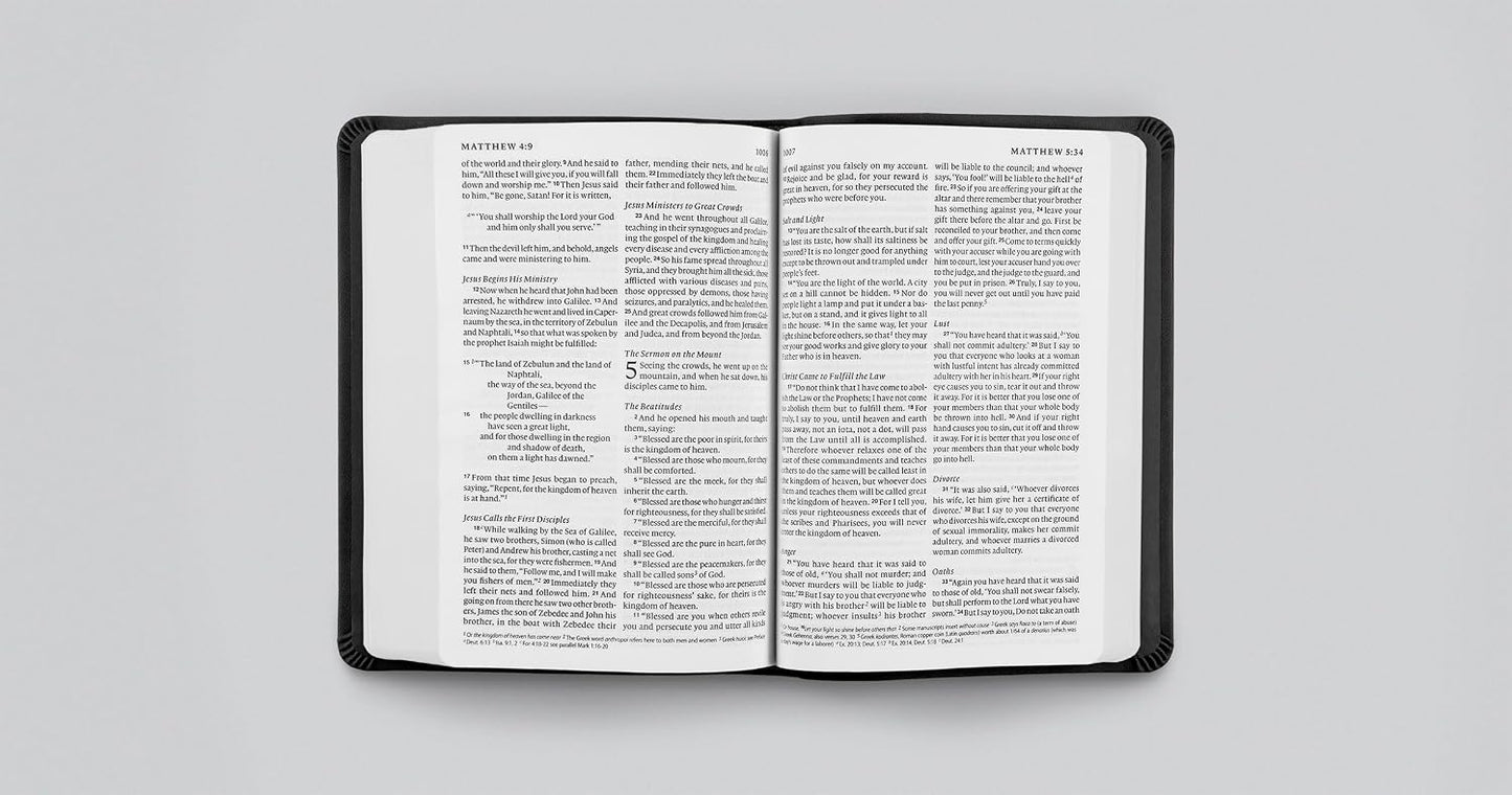 ESV Large Print Compact Bible-Black