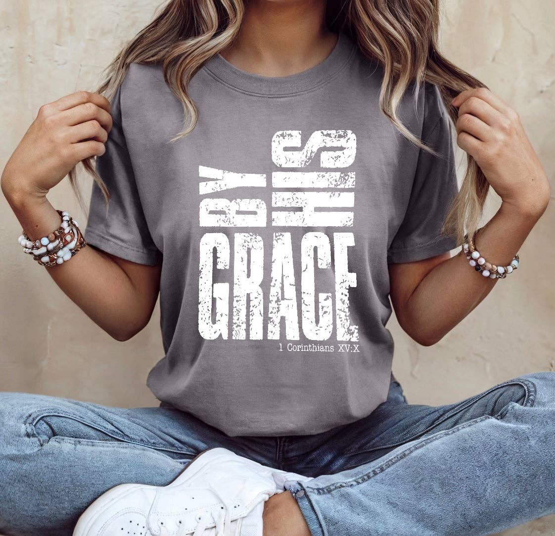 BY HIS GRACE — Bella + Canvas Premium Tee