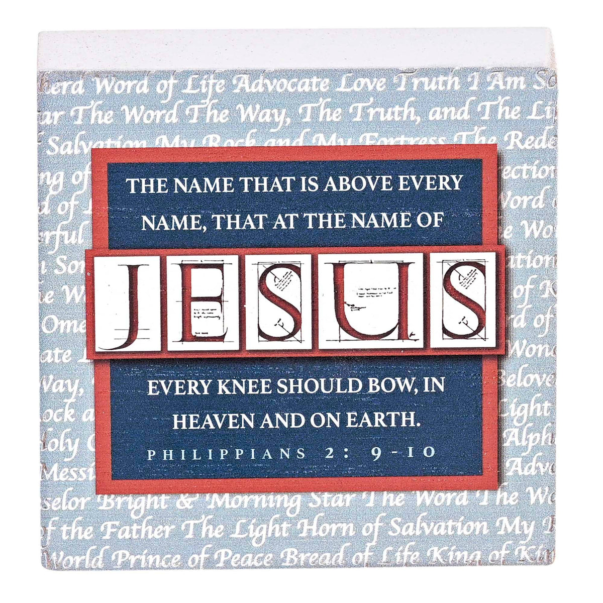 Tabletop Names Of Jesus 3in Plaque