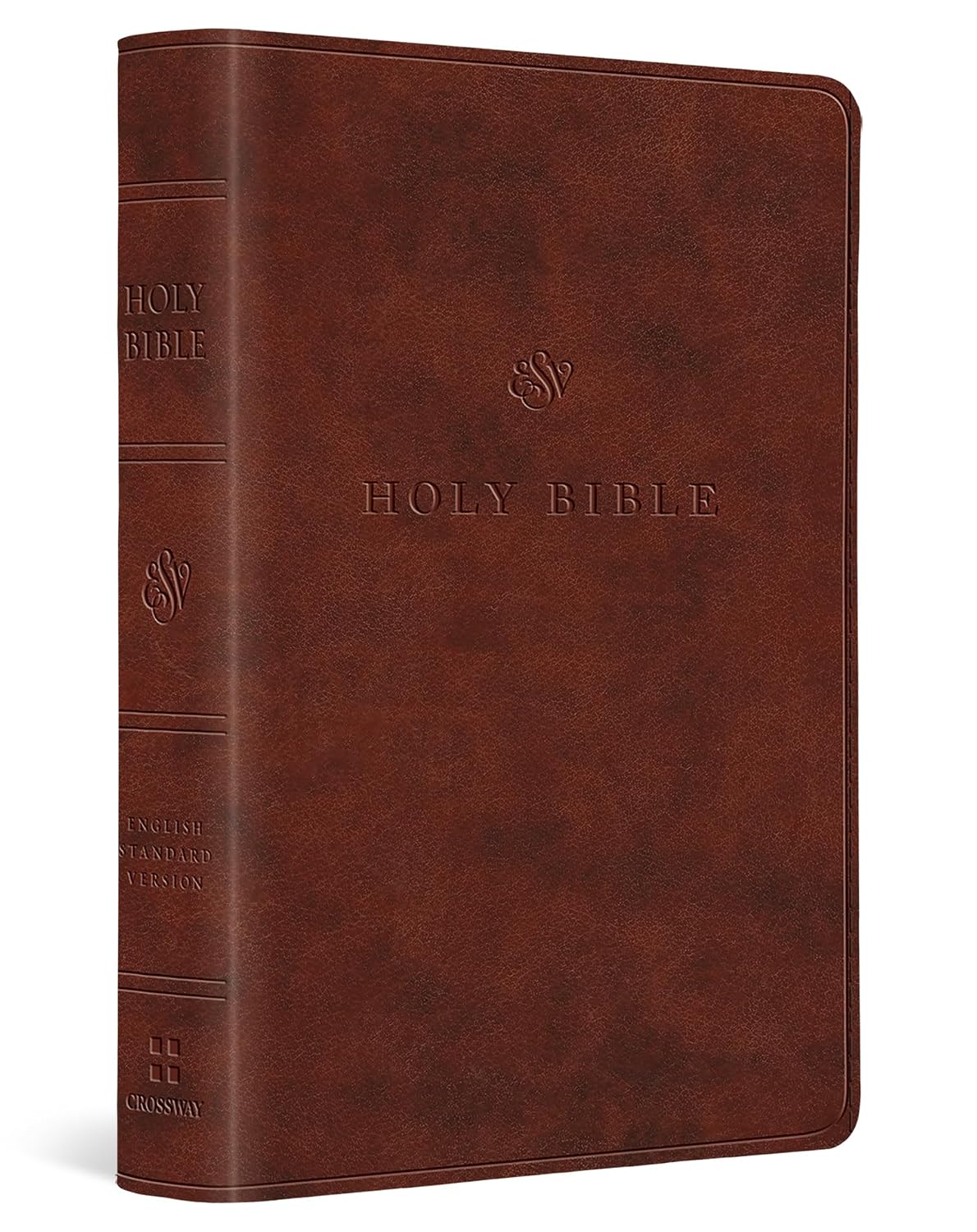 ESV Large Print Compact Bible-Chestnut