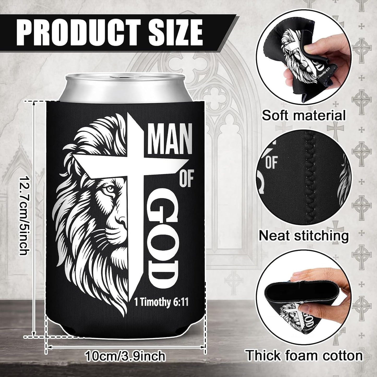 Men's "Man of God" Koozie