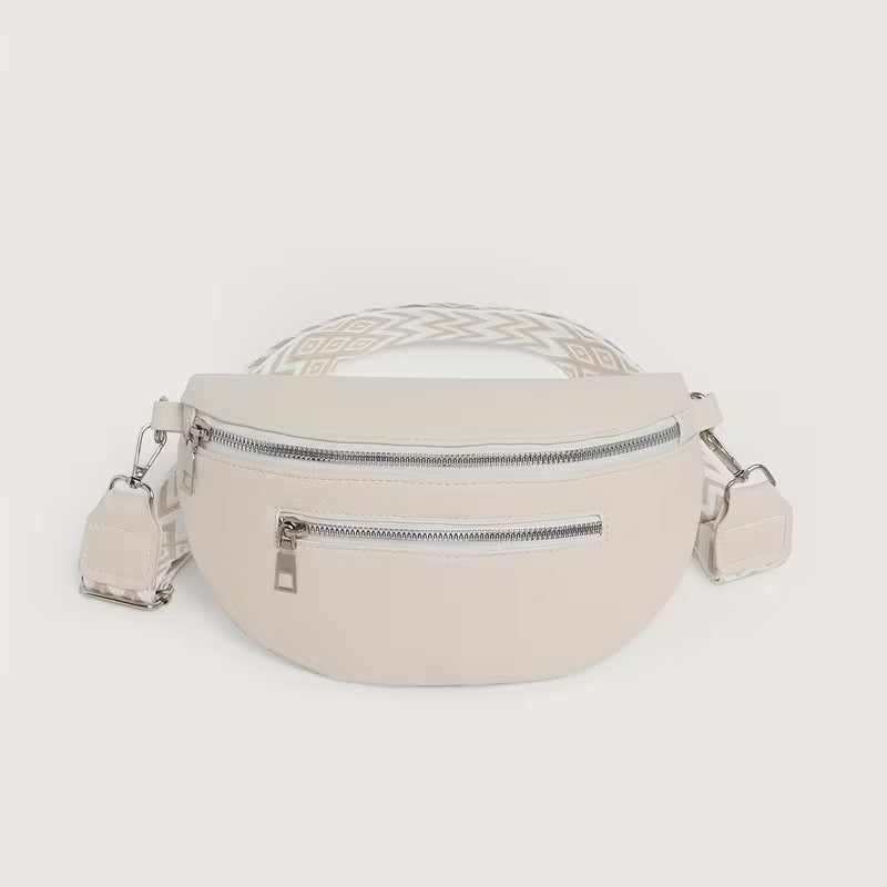 Vegan Leather Belt Style Crossbody Bag