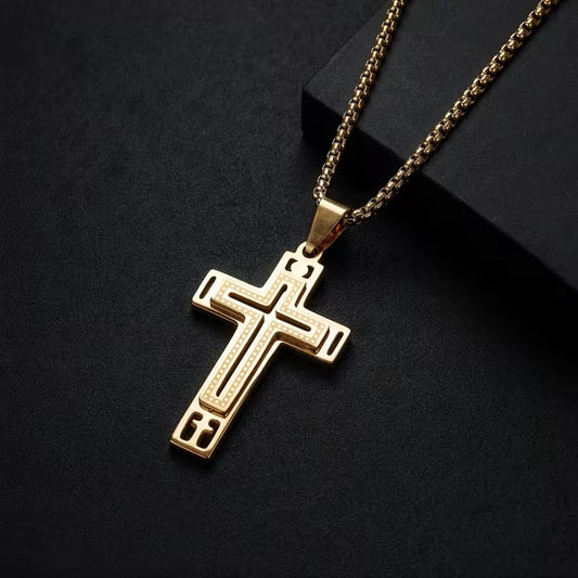 Legacy Cross Stainless Steel Necklace