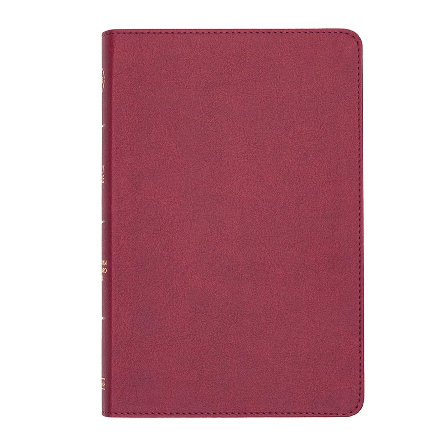 CSB Thinline Bible-Cranberry LeatherTouch