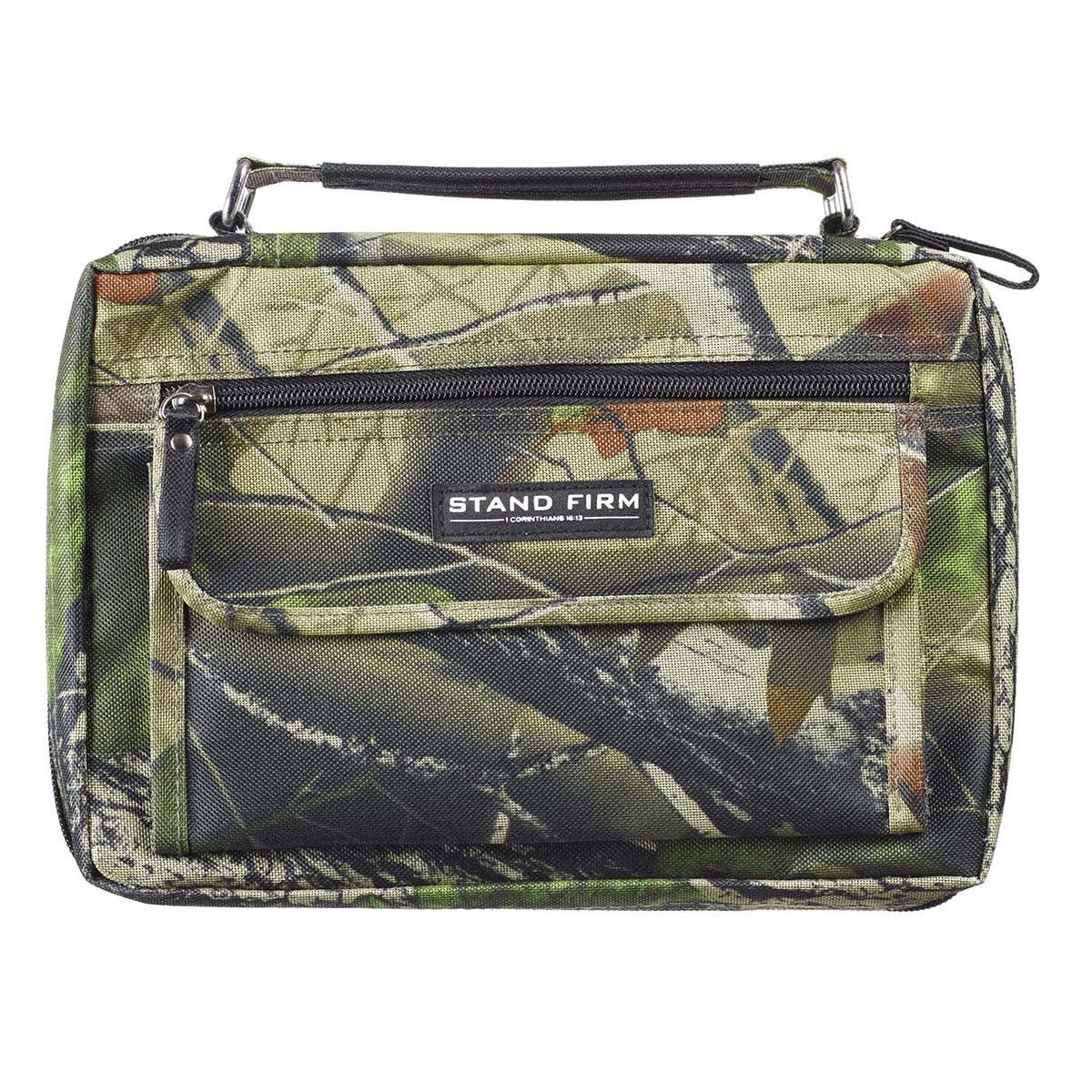 Bible Cover Organizer Camouflage Stand Firm 1 Cor 16:13