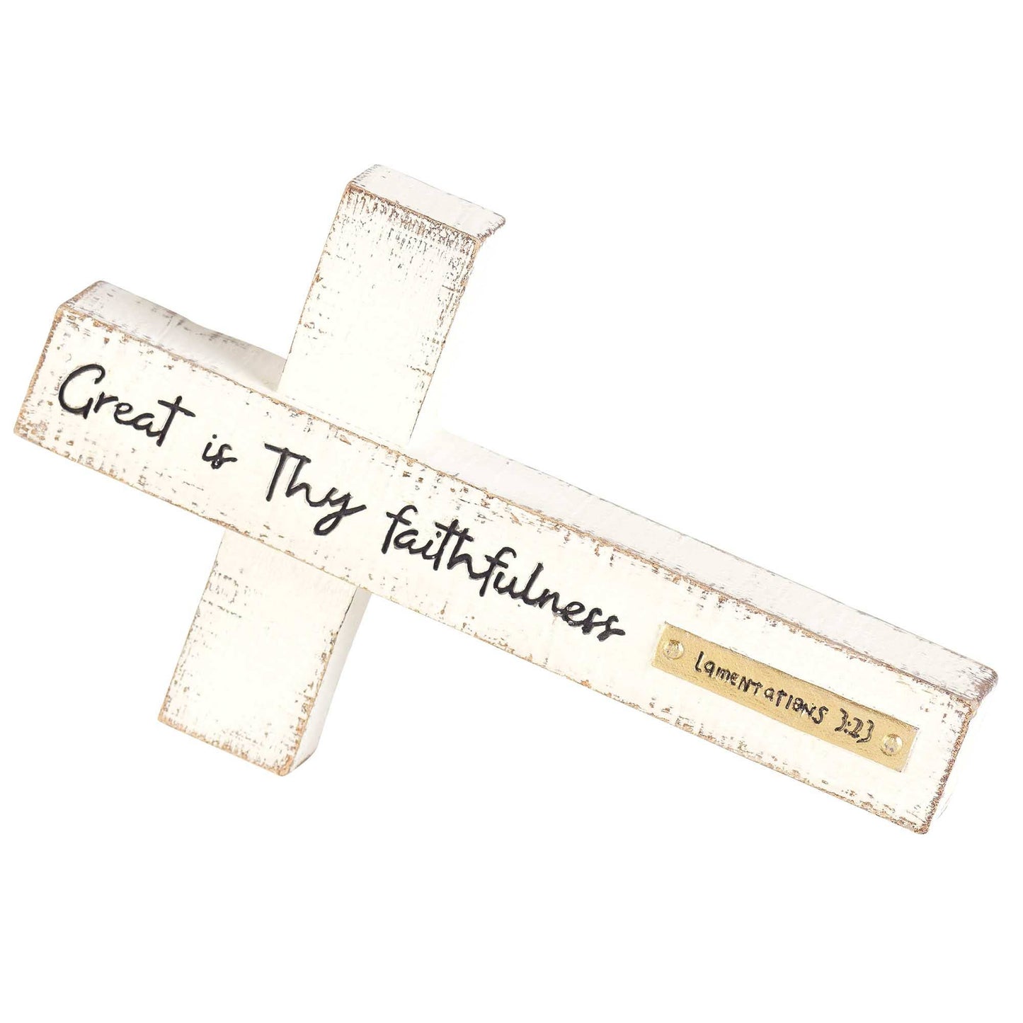 CROSS TABLETOP GREAT IS THEY LAM. 3:23
