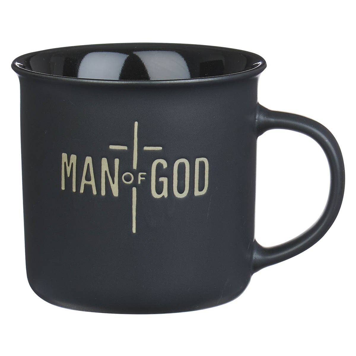 Man of God – Black Ceramic Mug 1 Tim. 6:11