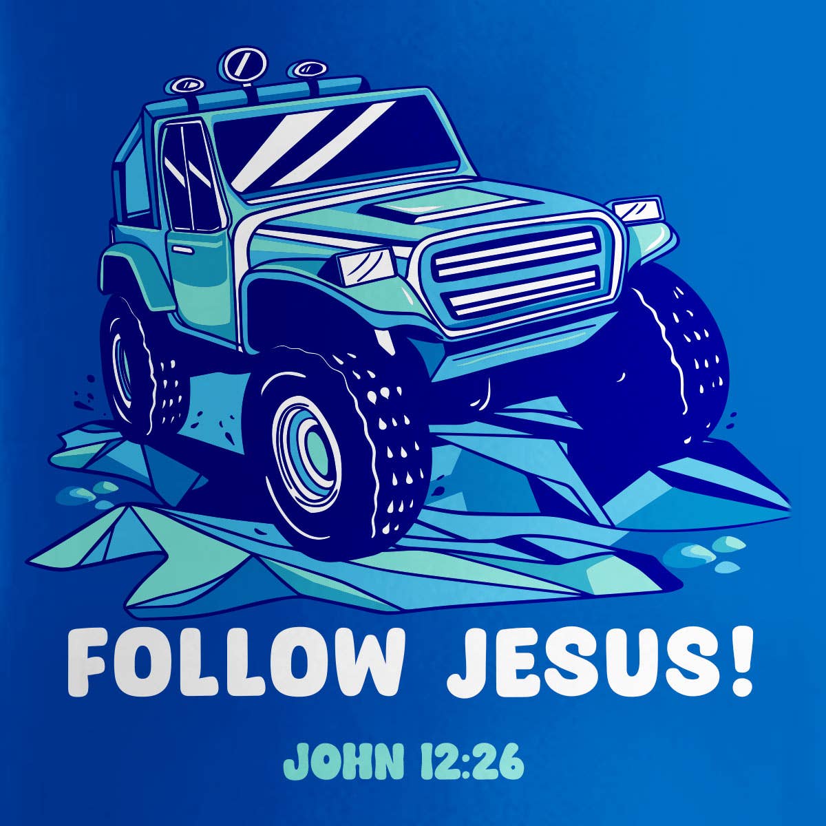 12 oz Follow Jesus Sport Bottle