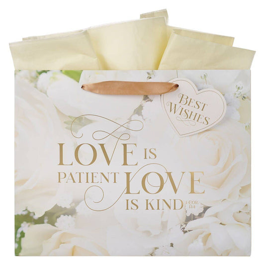 Gift Bag LG Landscape Mr. & Mrs. Love 1 Cor. 13:4