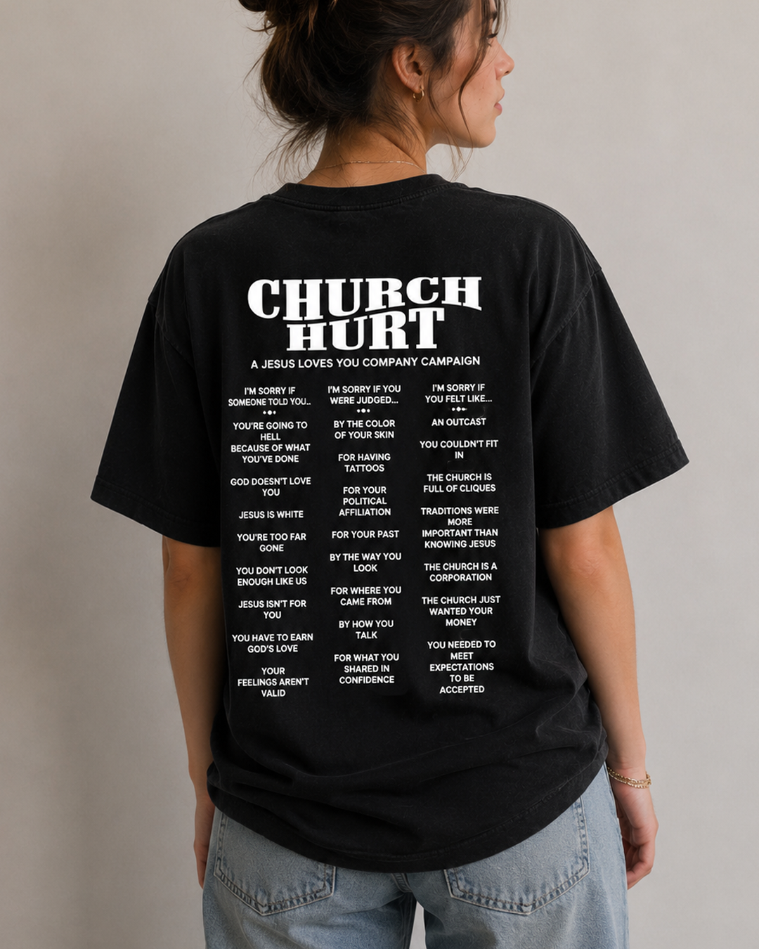 "Church Hurt Collection" Statement Tee