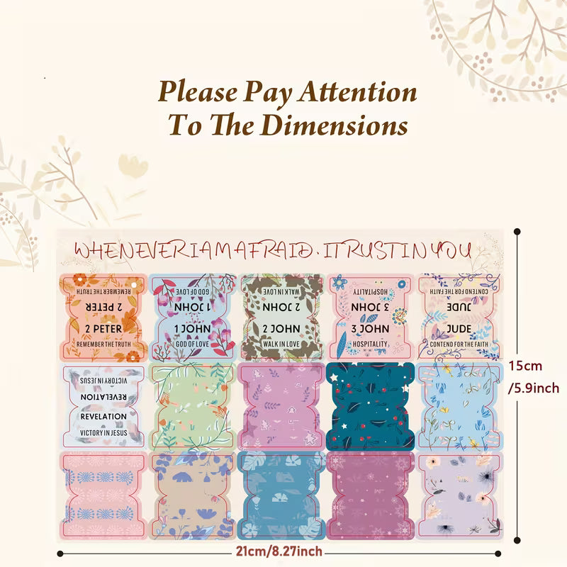 Cute Floral Pastel Bible Tabs