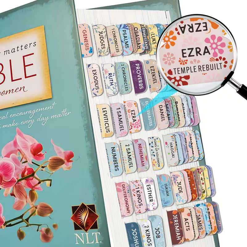 Cute Floral Pastel Bible Tabs