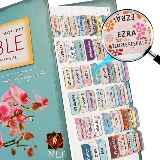 Cute Floral Pastel Bible Tabs
