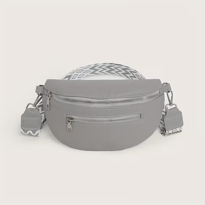 Vegan Leather Belt Style Crossbody Bag